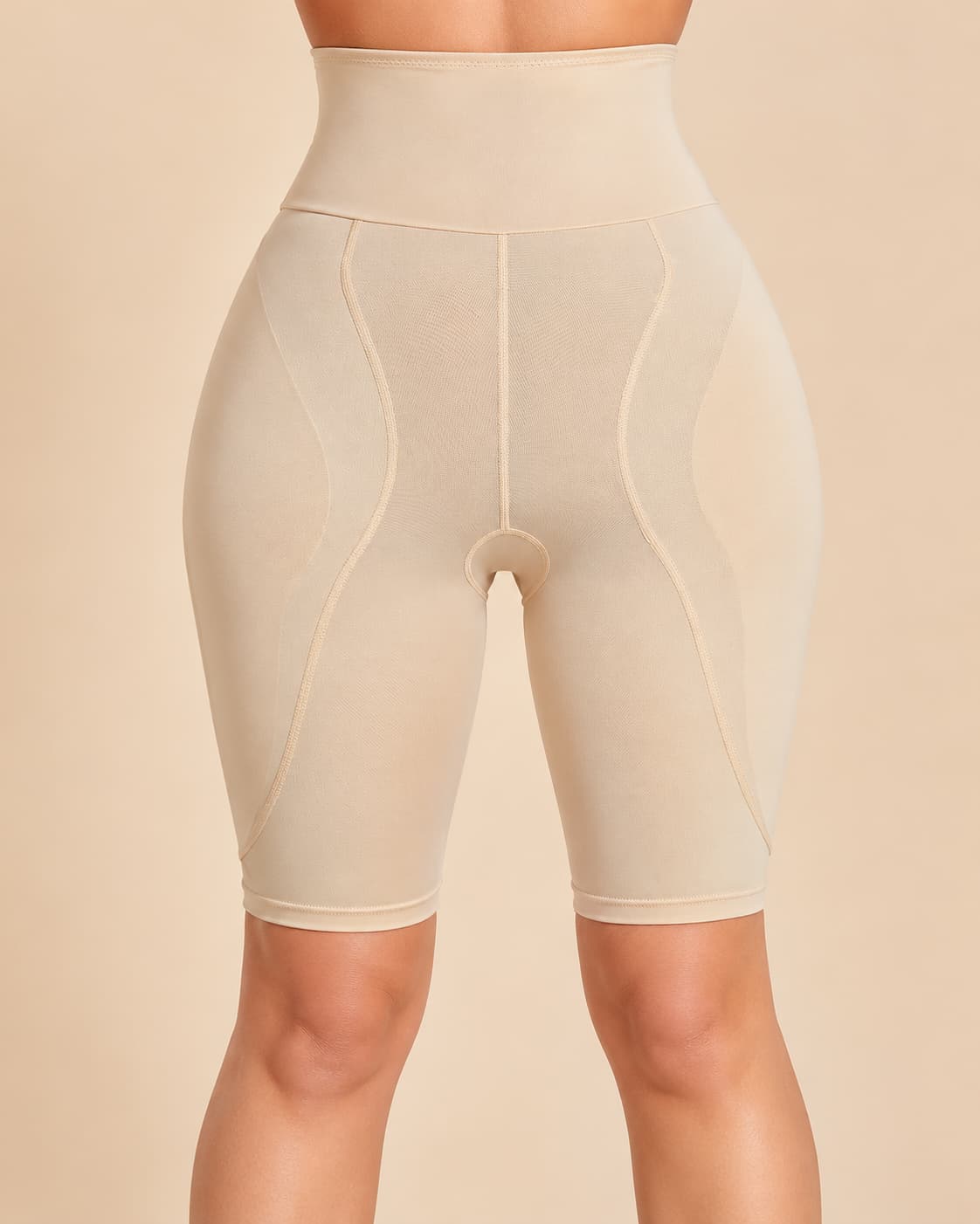 Padded Butt Lift & Tummy Control Shaping Shorts – Skin Color