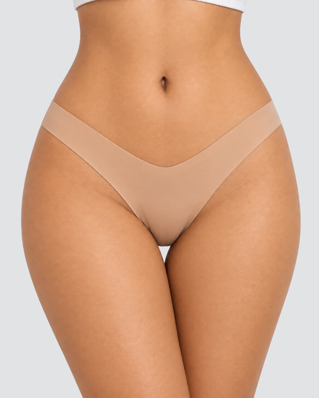 V-Shaped Waist Cotton-Lined Briefs – Skin Coffee