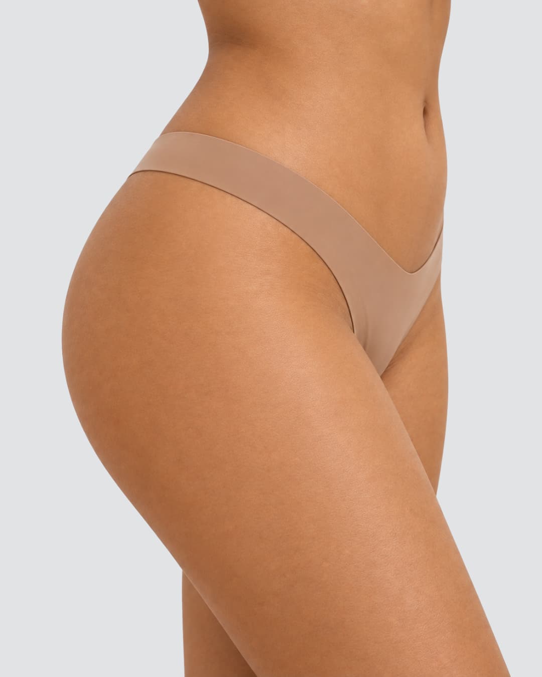 V-Shaped Waist Cotton-Lined Briefs – Skin Coffee