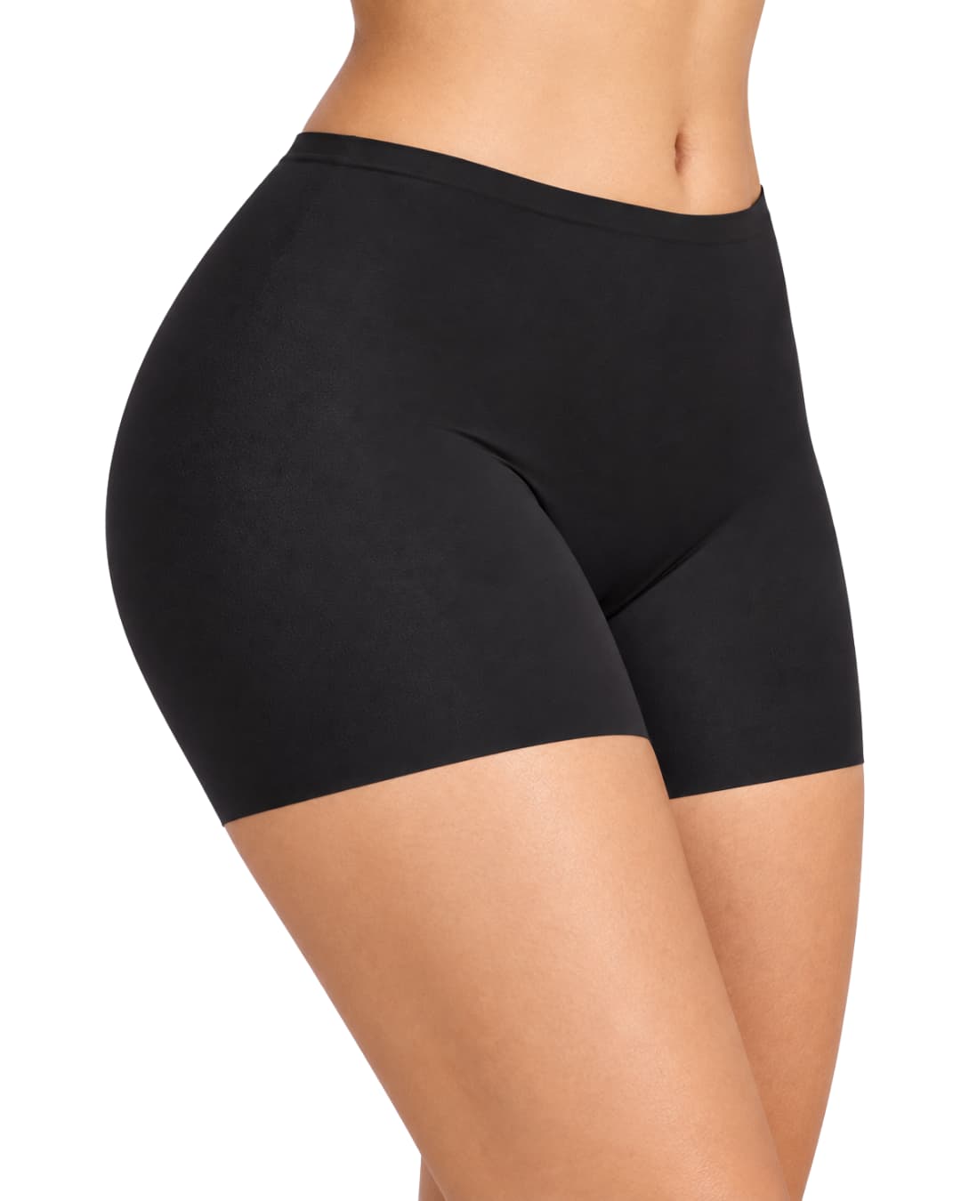 Mid-Waist Comfort Boxer Shorts – Black