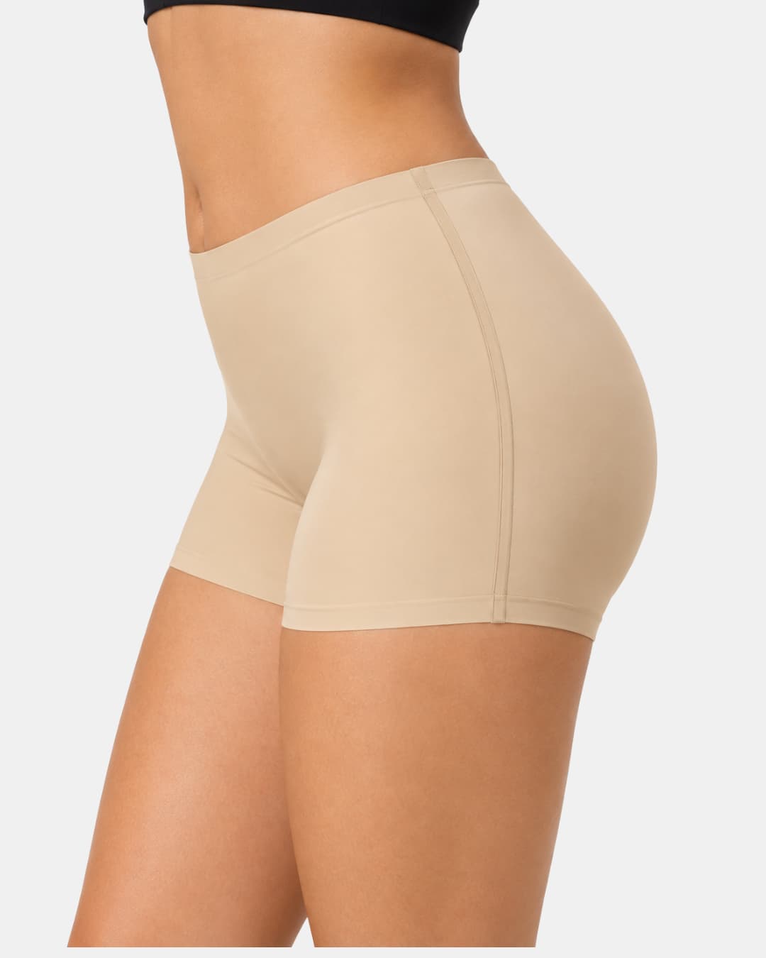 Mid-Waist Comfort Boxer Shorts – Skin Color