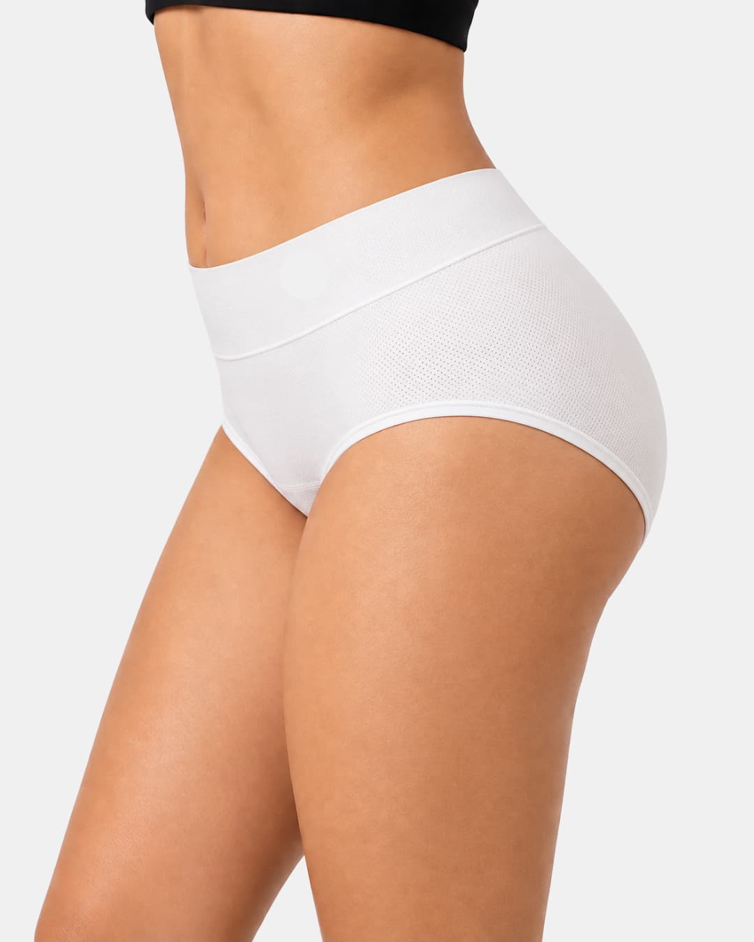 High-Waisted Leak-Resistant Period Panties – White