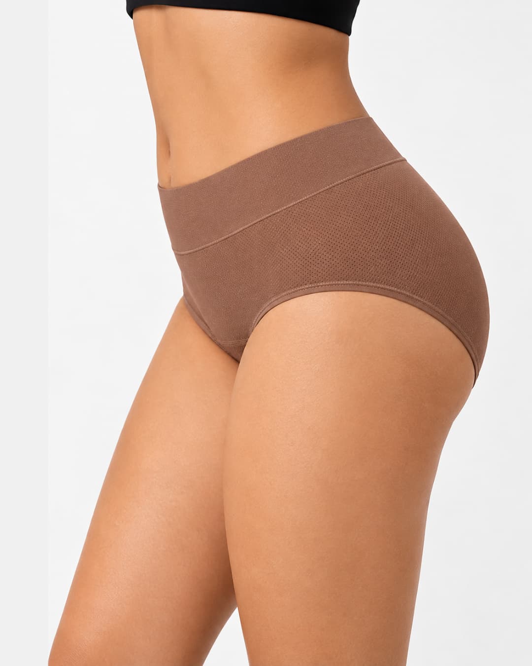 High-Waisted Leak-Resistant Period Panties – Khaki